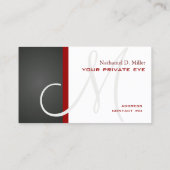 Anpassen dieser Monogramm-Visitenkarte Visitenkarte (Rückseite)