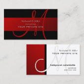 Anpassen dieser Monogramm-Visitenkarte Visitenkarte (Vorne/Hinten)