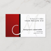 Anpassen dieser Monogramm-Visitenkarte Visitenkarte (Rückseite)