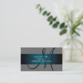 Anpassen dieser Monogramm-Visitenkarte Visitenkarte (Stehend Vorderseite)