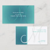 Anpassen dieser Monogramm-Visitenkarte Visitenkarte (Vorne/Hinten)