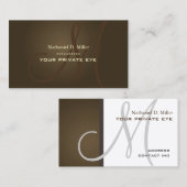 Anpassen dieser Monogramm-Visitenkarte Visitenkarte (Vorne/Hinten)