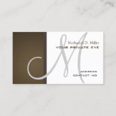 Anpassen dieser Monogramm-Visitenkarte Visitenkarte (Rückseite)