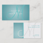 Anpassen dieser Monogramm-Visitenkarte Visitenkarte (Vorne/Hinten)