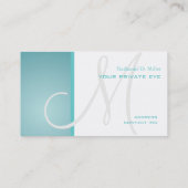 Anpassen dieser Monogramm-Visitenkarte Visitenkarte (Rückseite)