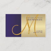 Anpassen dieser Monogramm-Visitenkarte Visitenkarte (Rückseite)