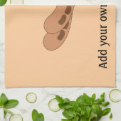 Anpassen dieser Würstchen-Grafik Geschirrtuch (Gefaltet)