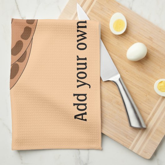 Anpassen dieser Würstchen-Grafik Geschirrtuch (Viertel Falte)