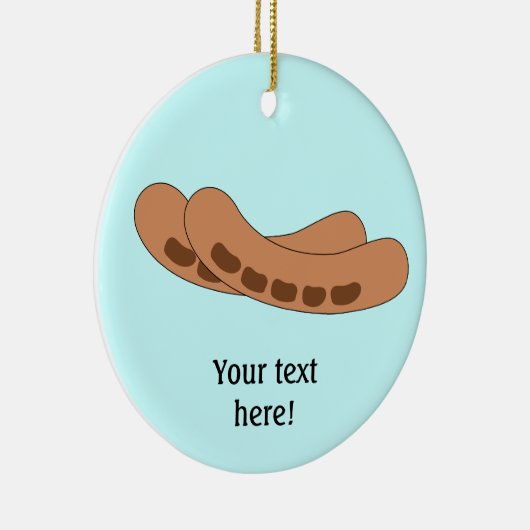 Anpassen dieser Würstchen-Grafik Keramikornament (Rechts)