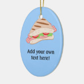 Anpassen dieses BLT-Sandwich-Graphics Keramik Ornament (Links)