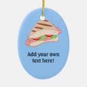 Anpassen dieses BLT-Sandwich-Graphics Keramik Ornament (Vorne)