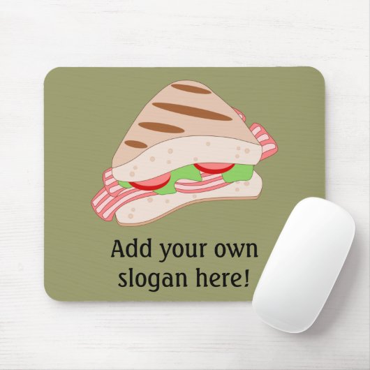 Anpassen dieses BLT-Sandwich-Graphics Mousepad (Mit Mouse)