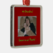 Anpassen dieses Foto Silbernes Ornament (Rechts)