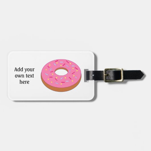 Anpassen dieses Ring Doughnut Graphic Gepäckanhänger (Vorderseite horizontal)