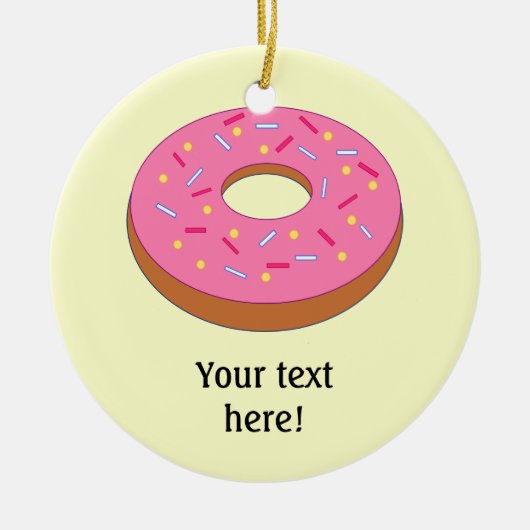 Anpassen dieses Ring Doughnut Graphic Keramik Ornament (Vorne)