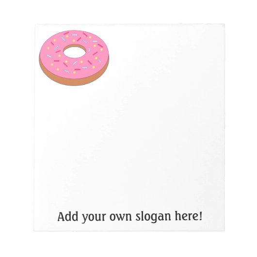 Anpassen dieses Ring Doughnut Graphic Notizblock (Vorderseite)