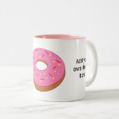 Anpassen dieses Ring Doughnut Graphic Zweifarbige Tasse (VorderseiteRechts)