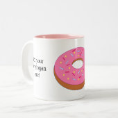 Anpassen dieses Ring Doughnut Graphic Zweifarbige Tasse (Vorderseite Links)