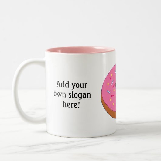 Anpassen dieses Ring Doughnut Graphic Zweifarbige Tasse (Links)