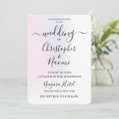 Anpassen dieses subtilen Pastellhintergrundes Einladung (Stehend Vorderseite)