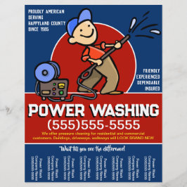 Anpassen. Druckreinigung Power Waschpromo Flyer