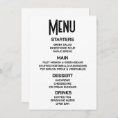 Anpassen - Eigenes Menü erstellen Menükarte (Vorne/Hinten)