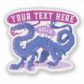 Anpassen eines Drachensticker-Großes Geschenk Aufkleber (Vorderseite)