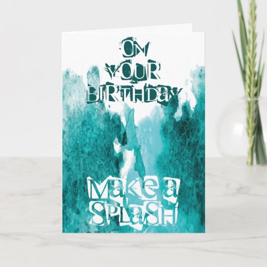 Anpassen eines Splash Karte (Vorderseite)