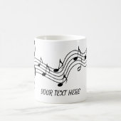 Anpassen einfacher Schwarz-weißer Musiknote Kaffeetasse (Mittel)