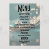 Anpassen - Erstellen Sie Ihr eigenes Green & Gold  Menükarte (Vorderseite)