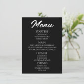 Anpassen - Erstellen Sie Ihr eigenes schwarzes Men Menükarte (Stehend Vorderseite)