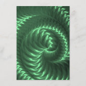 Anpassen - Erstellen Sie Ihre eigene grüne Metalls Menükarte (Rückseite)