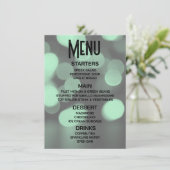 Anpassen - Erstellen Sie Ihren eigenen großen grün Menükarte (Stehend Vorderseite)