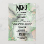 Anpassen - Erstellen Sie Ihren eigenen hellgrünen  Menükarte (Vorderseite)