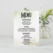 Anpassen - Erstellen Sie Ihren eigenen subtilen gr Menükarte (Stehend Vorderseite)