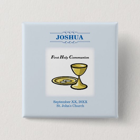 Anpassen, Erster Kommunion Körper und Blut Button (Vorderseite)