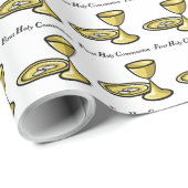 Anpassen, Erster Kommunion Körper und Blut Geschenkpapier (Rolleneckpunkt)