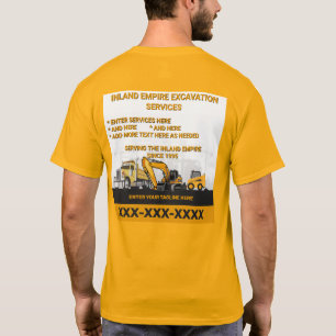 Anpassen Excavation General Contractor Constructi T-Shirt