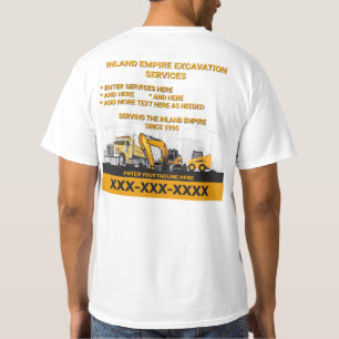 Anpassen Excavation General Contractor Constructi T-Shirt