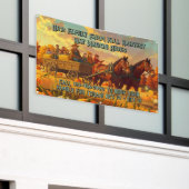 Anpassen Farm Herbsternte Pferdewagenfahrt Banner (Äußeres Gebäude)