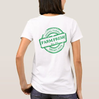 Anpassen generischer Farm Veggies Eier Promo Back T-Shirt