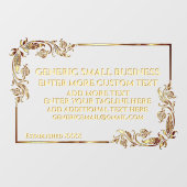 Anpassen generischer gesetzlicher Notariatsärzte V Fensteraufkleber (Blatt)