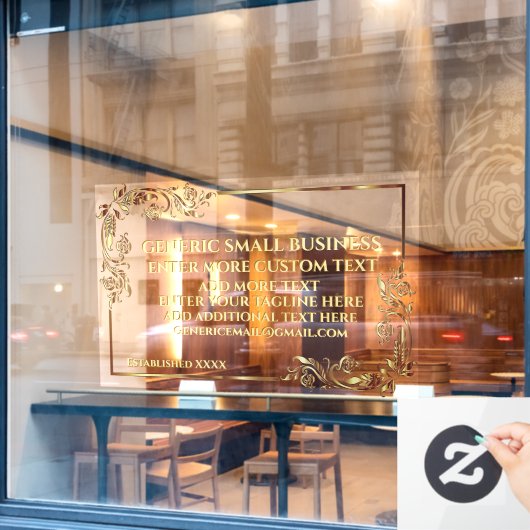 Anpassen generischer gesetzlicher Notariatsärzte V Fensteraufkleber (Café-Fenster)