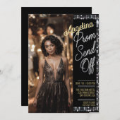 Anpassen Glamour Foto Prom Absenden Abschluss Einladung (Vorne/Hinten)