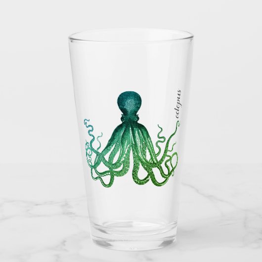 Anpassen großer Tumbler - Octopus Greenleaf (Vorderseite)