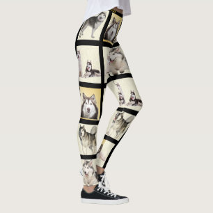 Anpassen Ihrer 7 Foto-Vorlage Haustiere Kinder Leg Leggings