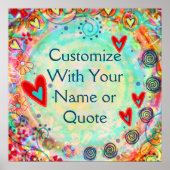 Anpassen Ihrer eigenen Hübschen Inspiritivität Poster (Vorne)