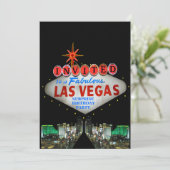 Anpassen Ihrer eigenen Las Vegas Sign Einladungen (Stehend Vorderseite)
