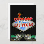 Anpassen Ihrer eigenen Las Vegas Sign Einladungen (Vorne/Hinten)