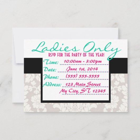 Anpassen Ihrer Einladung (Rückseite)